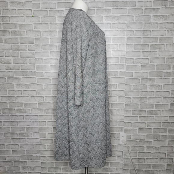 Gray Long Cardigan Sweater - Picture 5 of 8